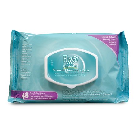 Wipes Flushable Personal Wipe Hygea® Soft Pack Aloe / Vitamin E Scented 48 Count (48/PK 12PK/CS) by PDI - Professional Disposables  ID A500F48